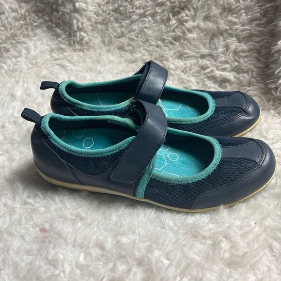 Vionic Allie Comfort Orthaheel Mary Jane Sneaker Strap Navy Blue &Teal U… - Picture 1 of 11
